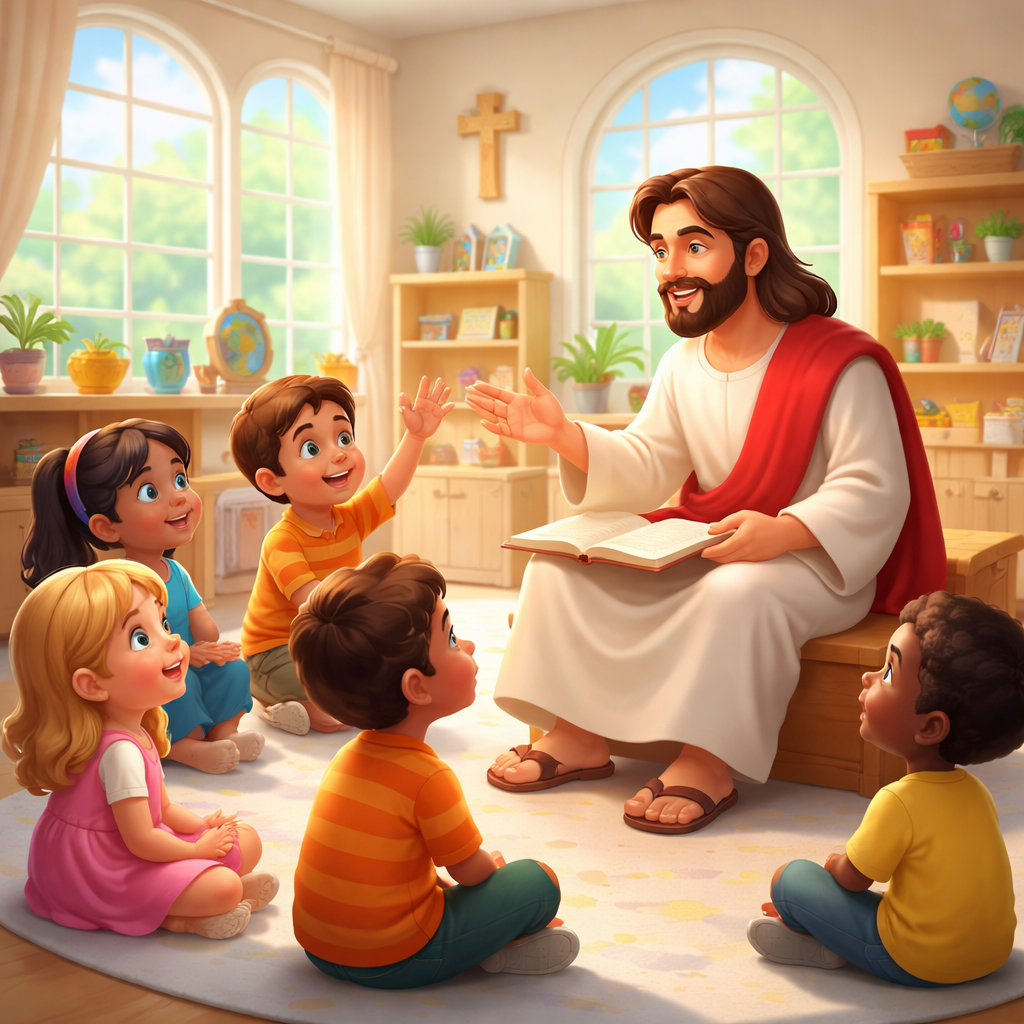 Children Learning Buddhism - Roman Catholic